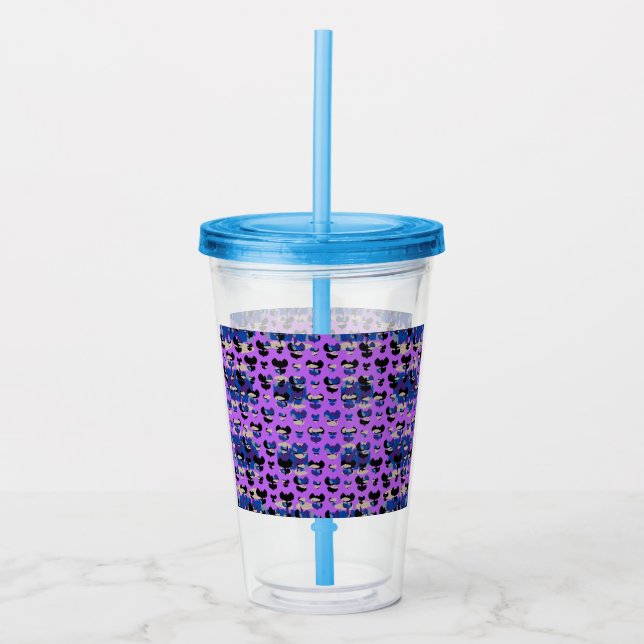 Contained Sky Flame Tulip Acrylic Tumbler (Front)