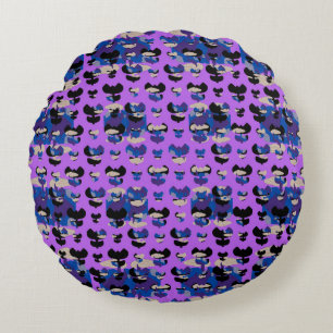 Contained Sky Flame Tulip Round Cushion
