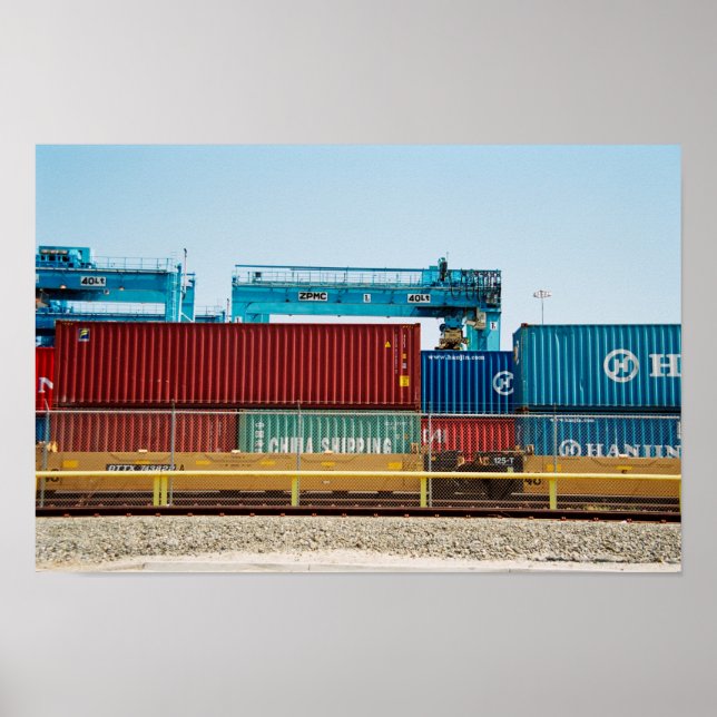 Containers in Port Poster (Front)