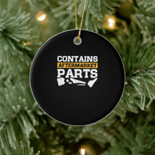 Contains Aftermarket Parts Amputee Leg Prosthetic Ceramic Tree Decoration