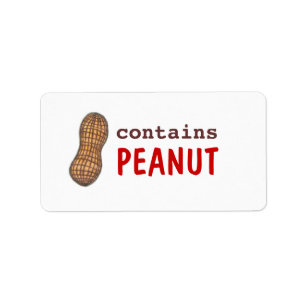 Contains Peanut Label
