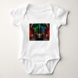 Contemplating Oz Fractal Art Baby Bodysuit
