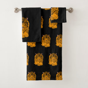 Contemplating Tiger  Bath Towel Set