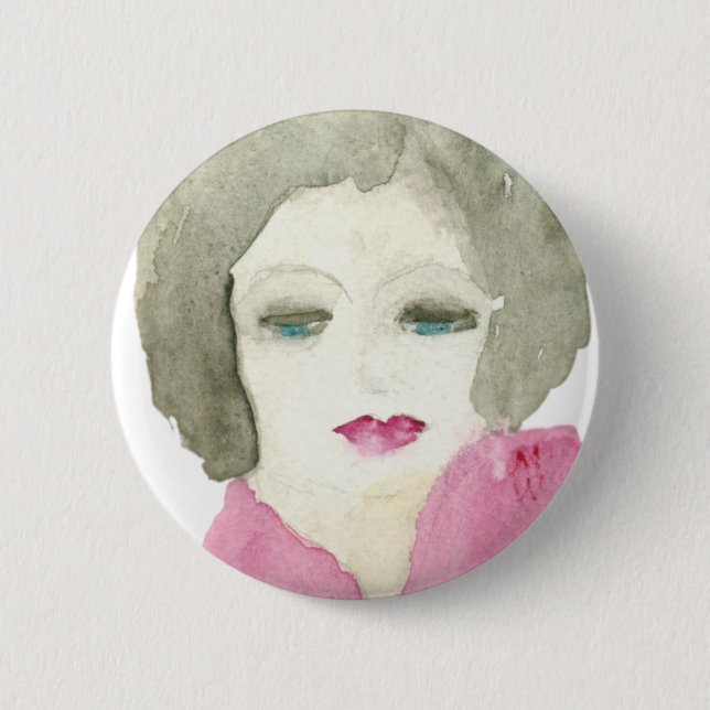 Contemplation 6 Cm Round Badge (Front)