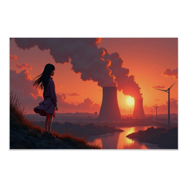 Contemplation at Sunset Poster (Front)