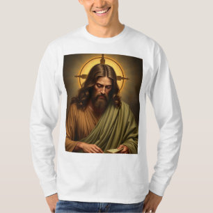 Contemplative Jesus Men's Long Sleeve Tee Shirt