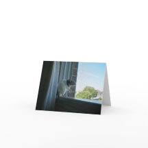 Contemplative Rat "Wish You Were Here" Note Card