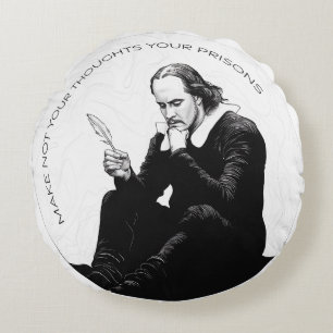Contemplative Solace - Hamlet Quote Cushion