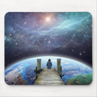 Contemplative Space Art Mouse Pad, Multi-Verse Mouse Mat