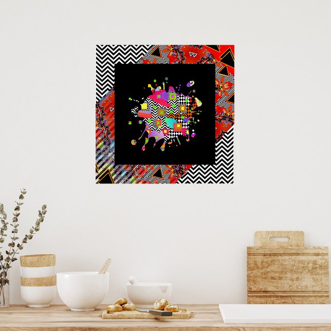 Contempo  Splotch Art Poster (Kitchen)