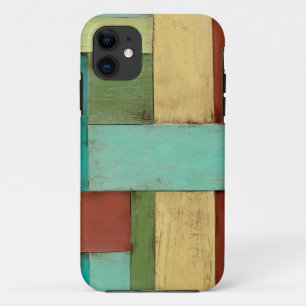 Contempoary Coastal Multicolored Painting iPhone 11 Case