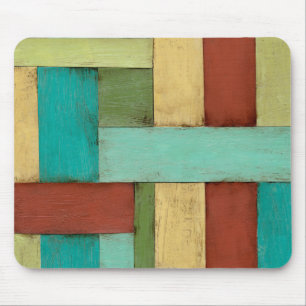 Contempoary Coastal Multicolored Painting Mouse Mat