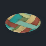 Contempoary Coastal Multicolored Painting Paper Plate<br><div class="desc">Aqua,  green,  red and yellow meet in an explosion of colour reminiscent of a pattern on a beach deck. Hanging this contemporary coastal painting on your wall may entice you to take that vacation you've been putting off! Makes a great gift for anyone in need of a beach getaway.</div>