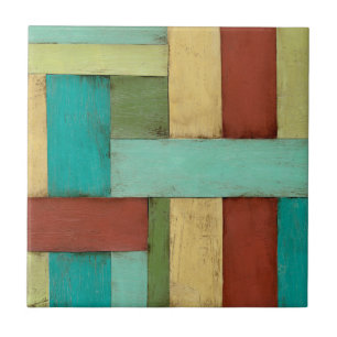 Contempoary Coastal Multicolored Painting Tile