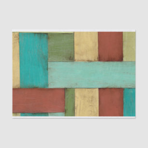 Contempoary Coastal Multicolored Painting Tissue Paper