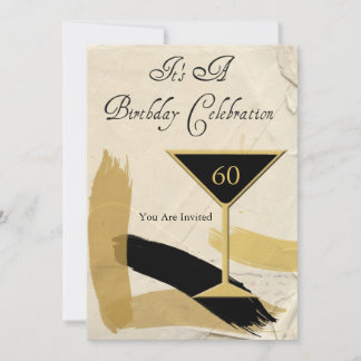 Contemporary 60th Birthday Party Invitations
