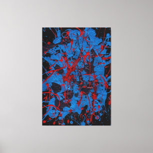 Contemporary Abstract Art : Electric Canvas Print