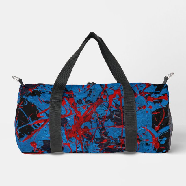 Contemporary Abstract Art : Electric Duffle Bag (Front)