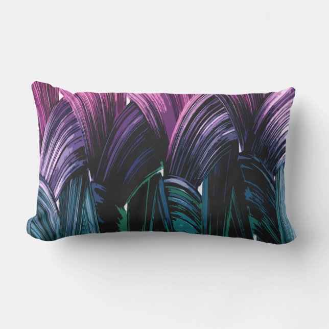 Contemporary Abstract Art  Lumbar Cushion (Front)