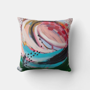 Contemporary Abstract Art Throw Pillow