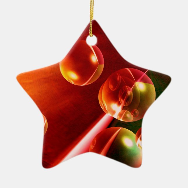 Contemporary Abstract Artwork by Serdar Hizli Ceramic Tree Decoration (Front)