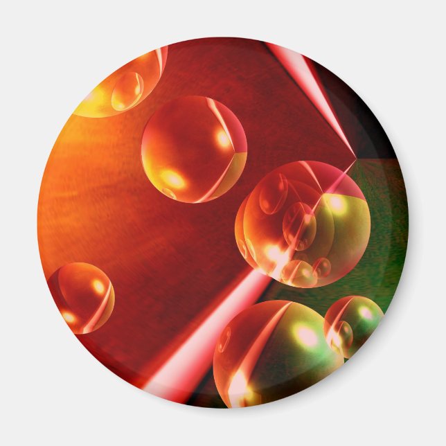 Contemporary Abstract Artwork by Serdar Hizli Magnet (Front)