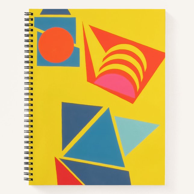 Contemporary Abstract Bits ’n Pieces Notebook (Front)