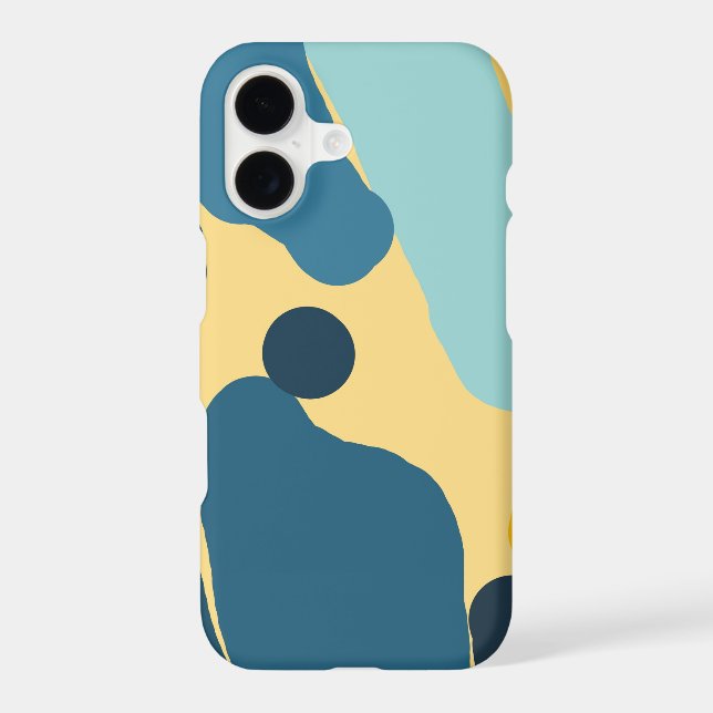 Contemporary Abstract  — Bold Colour Block Design iPhone Case (Back)