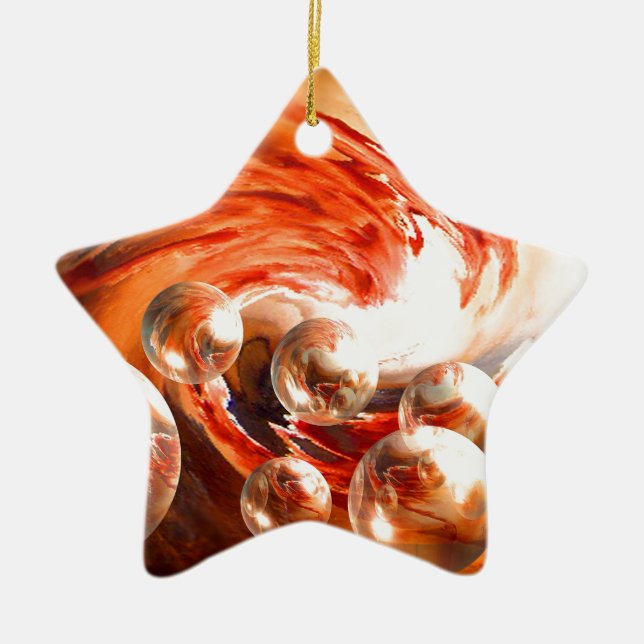 Contemporary Abstract Ceramic Tree Decoration (Front)