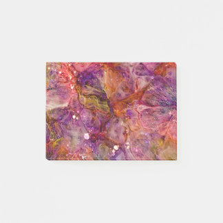 Contemporary Abstract epoxy Art, Resin Art, Resin Post-it Notes