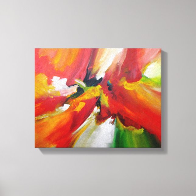 Contemporary Abstract Expressionist Painting Canvas Print (Front)