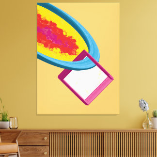Contemporary Abstract Geometric Shapes Canvas Print