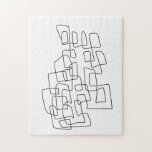 Contemporary Abstract Line Art in Black and White Jigsaw Puzzle<br><div class="desc">Experience the elegance of minimalism with this Contemporary Modern Art Illustration Jigsaw Puzzle. Featuring a striking abstract line drawing in black and white,  this puzzle is a true work of art. Ideal for those who love clean,  modern design,  it’s a sophisticated challenge that doubles as decor.</div>