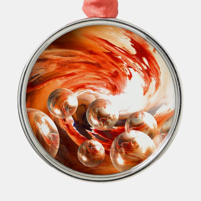 Contemporary Abstract Metal Tree Decoration (Front)