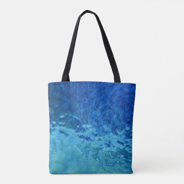 contemporary abstract stained glass tote bag (Back)
