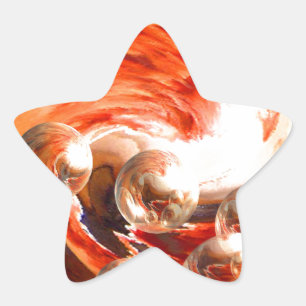 Contemporary Abstract Star Sticker