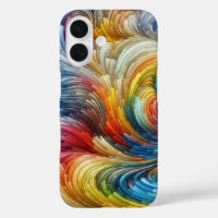 Contemporary Abstract Swirl Spectrum