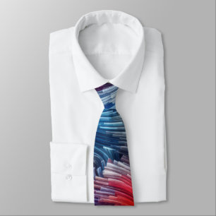 Contemporary Abstract Swirl Spectrum Tie