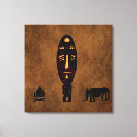 Contemporary Abstract vintage African tribal art