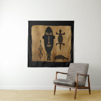Contemporary Abstract vintage African tribal art