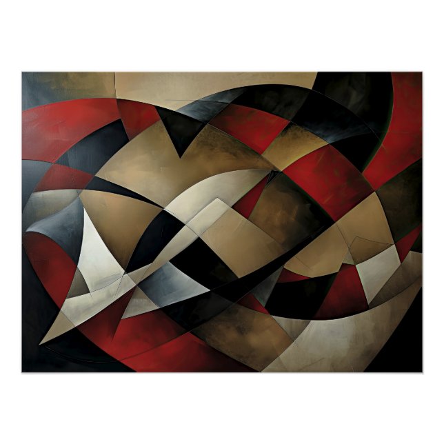 Contemporary Abstraction Forms in Dialogue Poster (Front)