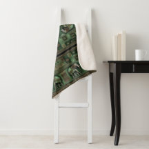 Contemporary African Elephant - Stylish Green
