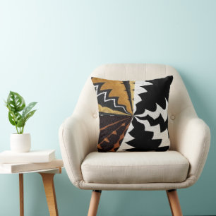 Contemporary African Graphic Print Cushion