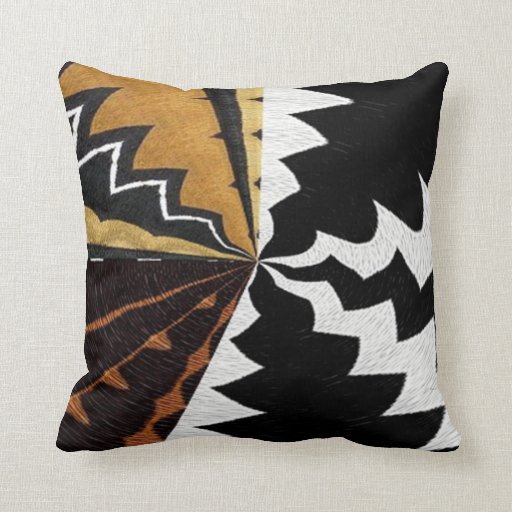 Image of Contemporary African Graphic Print Cushion