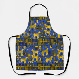 Contemporary African Leopards Apron