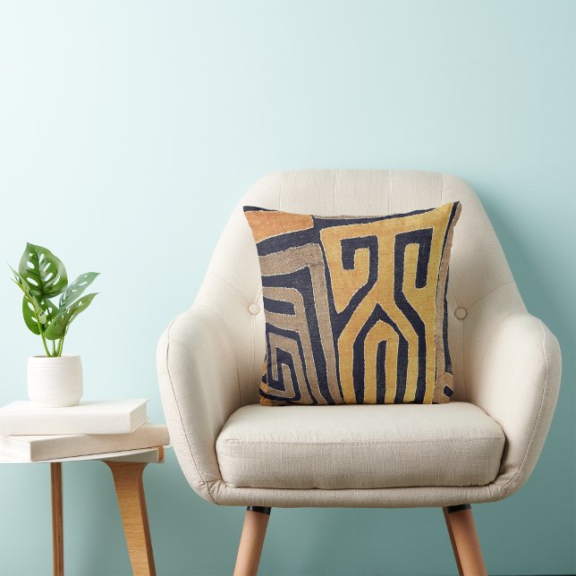 Contemporary African Mud Cloth Print Throw Pillow (Creator Uploaded)