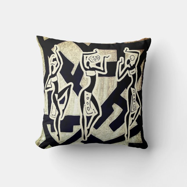 Contemporary African Print Cushion (Front)