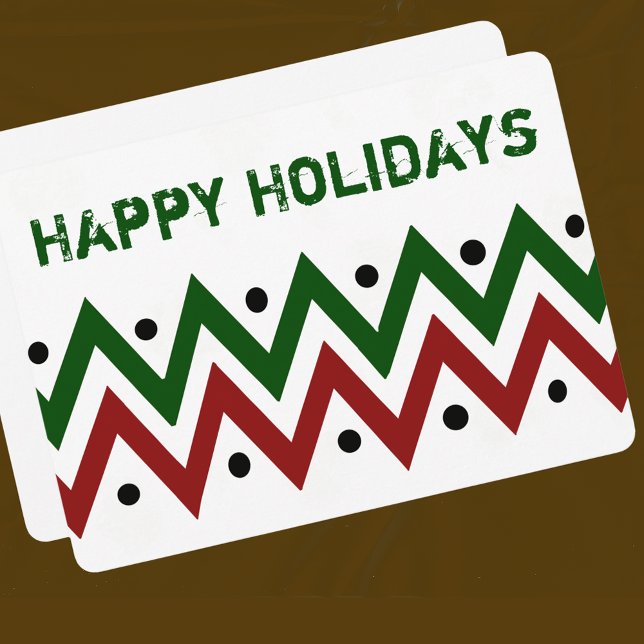 Contemporary African Print Holiday Card (Creator Uploaded)