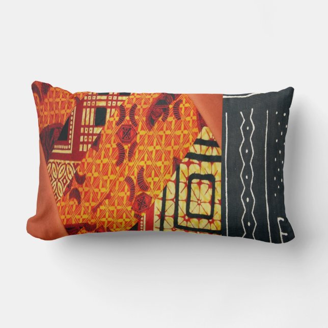Contemporary: African Style Design Lumbar Cushion (Front)