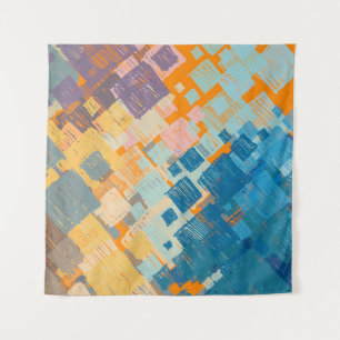 Contemporary art. Colourful texture. Modern artwor Tapestry